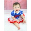 American Stars Baby Bodysuit White Red Pettiskirt & Sparkle Red One Painting JS4734